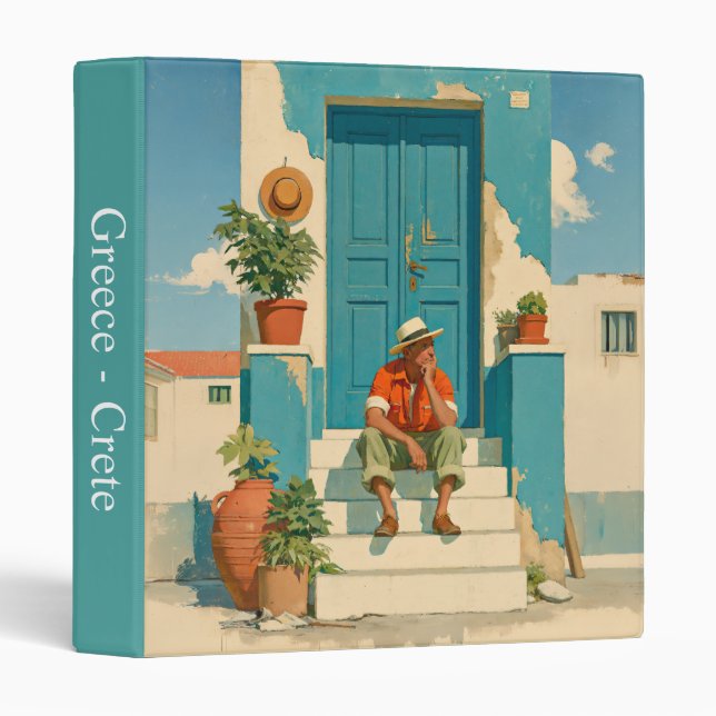 Mediterranean Blue Door Daydream Binder (Front/Spine)