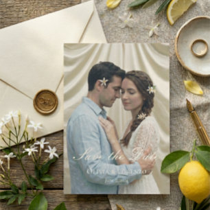 Mediterranean Blue Tile Photo Amalfi Coast Wedding Save The Date