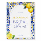 Mediterranean Bridal Shower Lemon Welcome Sign