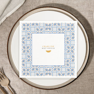 Mediterranean Citrus Baby Shower   Paper Napkins