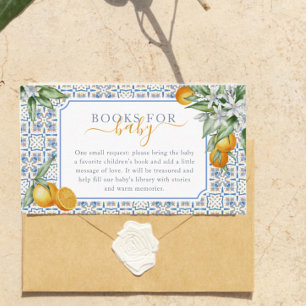 Mediterranean Citrus Book for Baby Enclosure Card