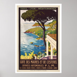 Mediterranean Coast From Marseille to Menton Paris Poster