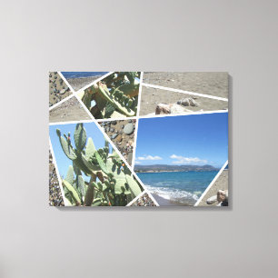 Mediterranean Collage Design Canvas Print