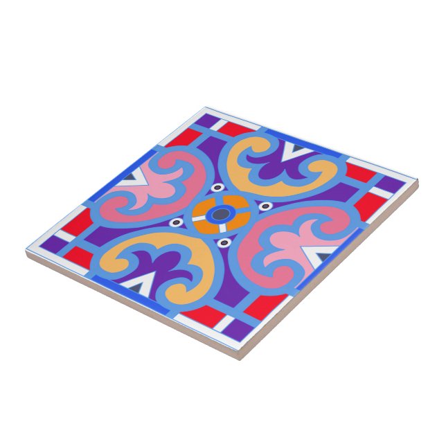 Mediterranean,colourful tile  (Side)