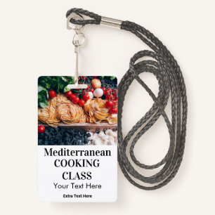 Mediterranean Cooking Class Lessons Photo & Logo  Badge