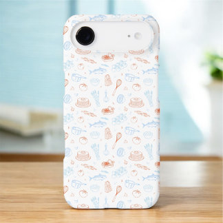 Mediterranean Cooking Foodie Pattern iPhone Case