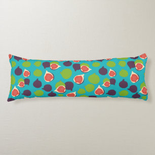 Mediterranean Fig Summer Fruit Pattern    Body Pillow