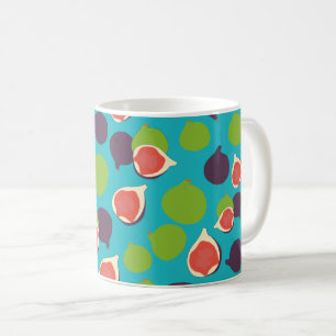 Mediterranean Fig Summer Fruit Pattern Coffee Mug