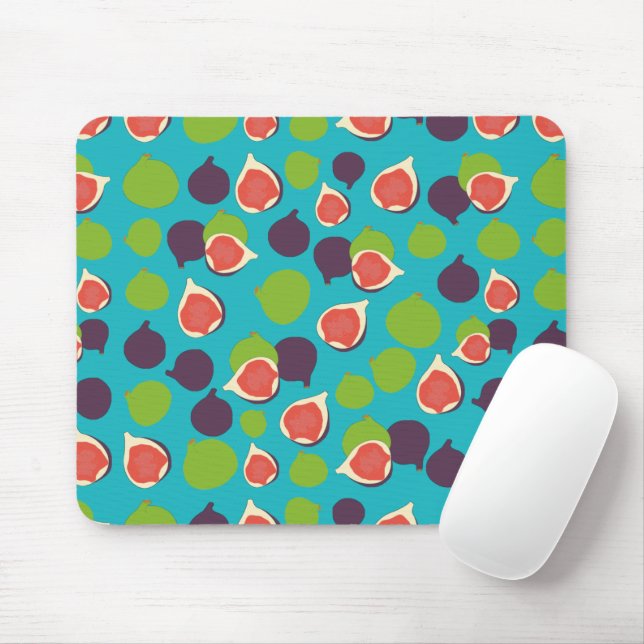 Mediterranean Fig Summer Fruit Pattern    Mouse Pad (With Mouse)