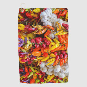 Mediterranean flavours golf towel