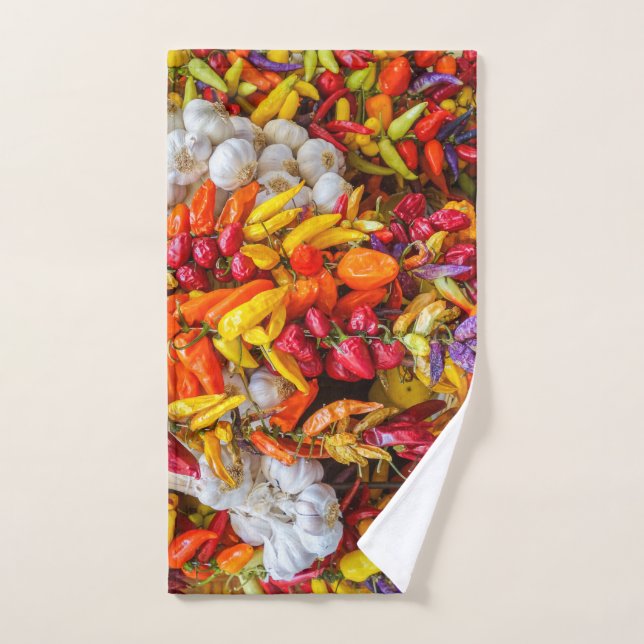 Mediterranean flavours hand towel (Hand Towel)