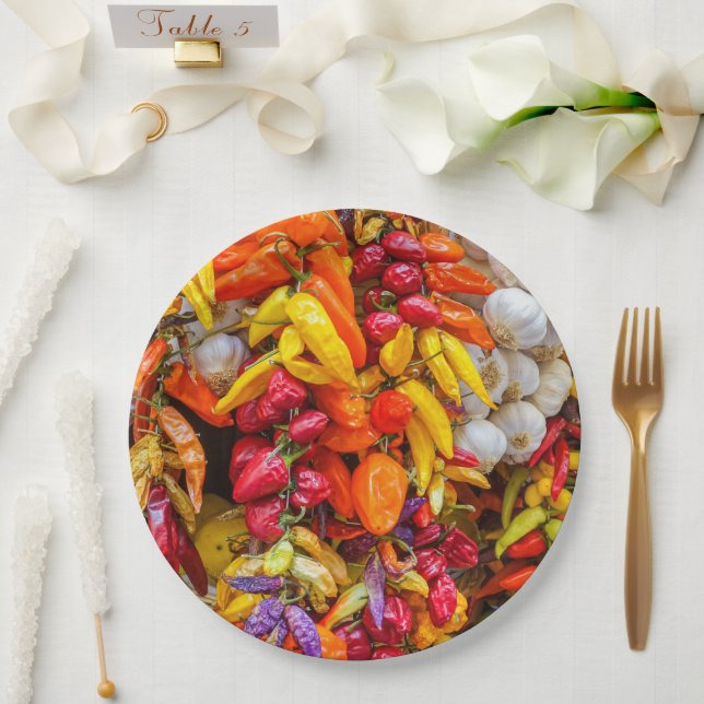 Mediterranean flavours paper plate (Wedding)