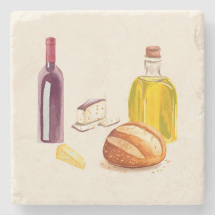 Mediterranean Flavours Stone Coaster