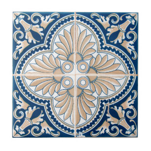 Mediterranean Floral Tile
