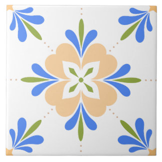Mediterranean Flower Tile