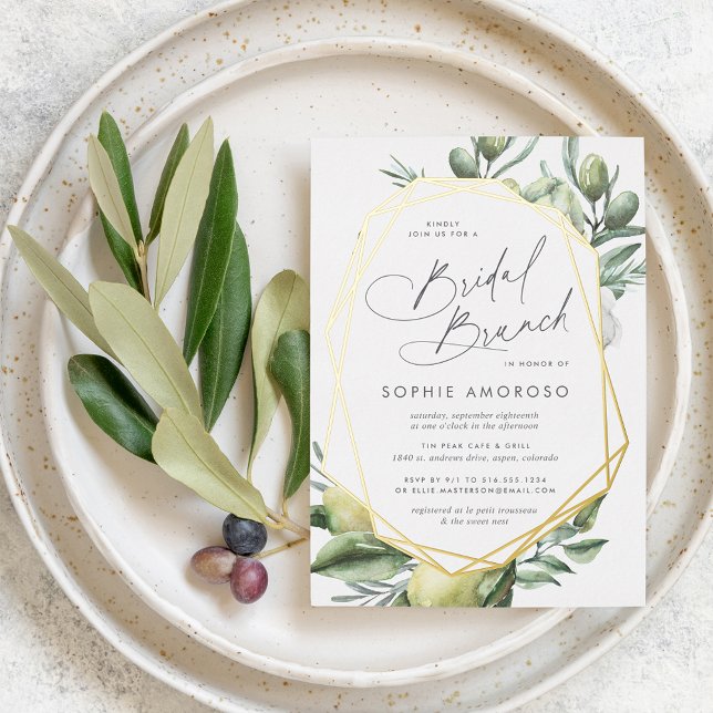 Mediterranean Garden Green Botanical Bridal Brunch (Creator Uploaded)