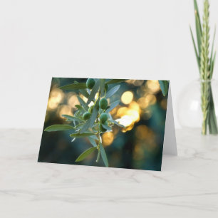 Mediterranean Gold; Olives On It’s Tree Branch Card