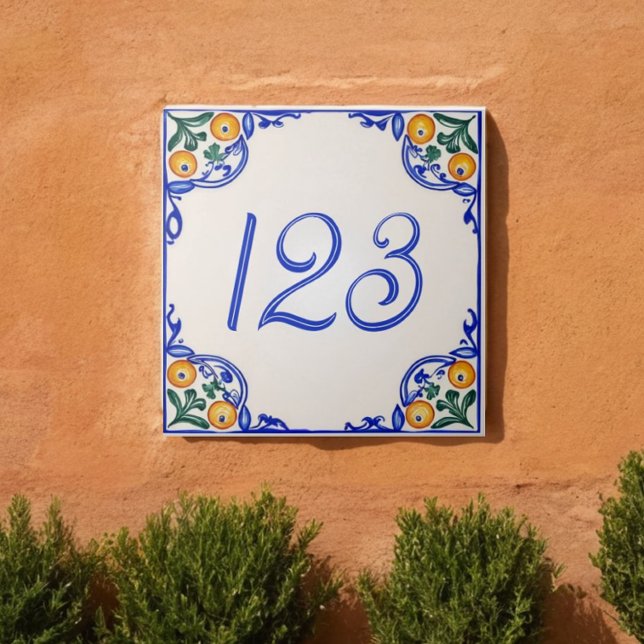 Mediterranean House Number – Arancia Tile (Creator Uploaded)