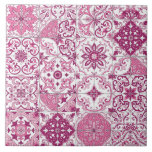 Mediterranean hues/ Azulejo tiles<br><div class="desc">A patchwork of hand‑painted azulejo‑inspired tiles</div>