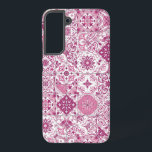 Mediterranean hues/ Azulejo tiles Samsung Galaxy Case<br><div class="desc">A patchwork of hand‑painted azulejo‑inspired tiles</div>