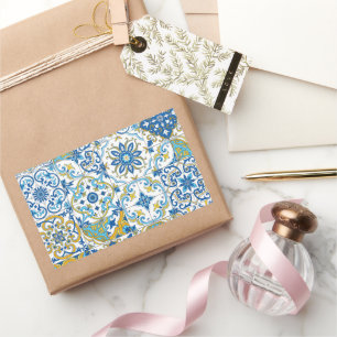 Mediterranean hues/ Azulejo tiles Sticker