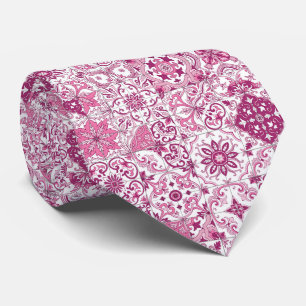 Mediterranean hues/ Azulejo tiles Tie