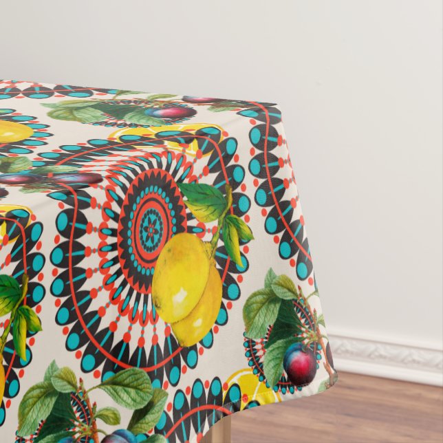 Mediterranean,Italian style,citrus,lemons,majolica Tablecloth (In Situ)