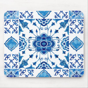 Mediterranean Italian tile design seamless  Mouse Pad