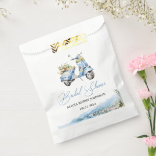 Mediterranean Italy Amalfi Vespa Bridal Shower Favour Bag