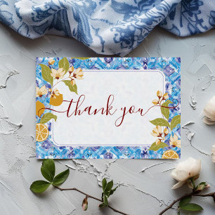 Mediterranean Lemon Amalfi Coast Baby Shower Invitation