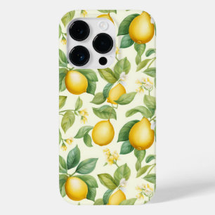 Mediterranean Lemon Blossoms Citrus Case-Mate iPhone 14 Pro Case