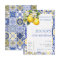 Mediterranean Lemon Blue Tiles Italian Birthday 