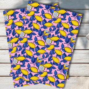  Mediterranean Lemon Botanical Tissue Paper