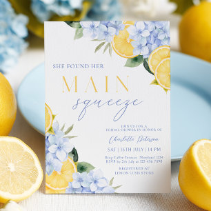 Mediterranean Lemon Bridal Shower Invitation