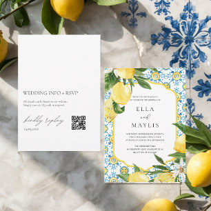 Mediterranean Lemon Italian Amalfi Invitation