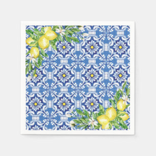 Mediterranean Lemon Paper Napkin