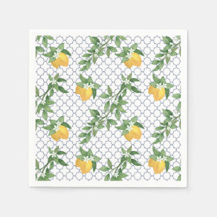 Mediterranean Lemon Paper Napkin