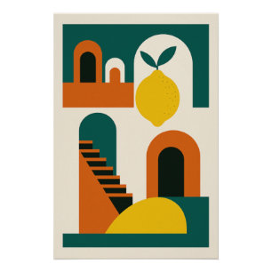 Mediterranean lemon - poster