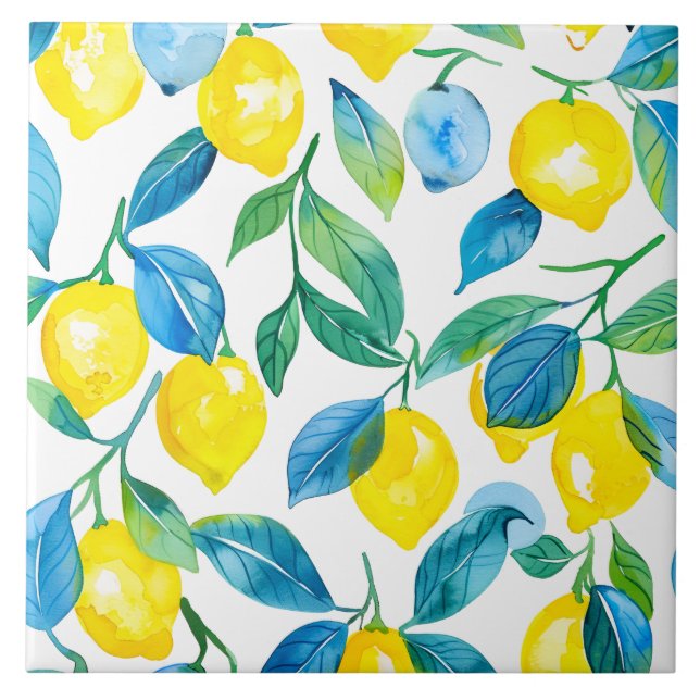 Mediterranean Lemon  Tile (Front)