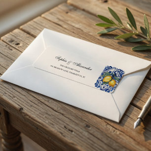 Mediterranean Lemon Wedding  Blue 