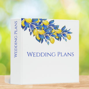Mediterranean-Lemons-Wedding Plans- Binder