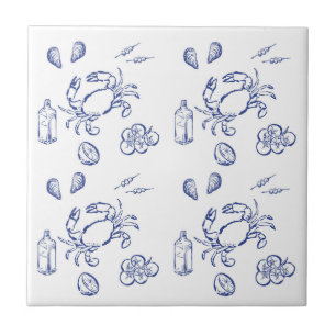 Mediterranean Life Outline Tile