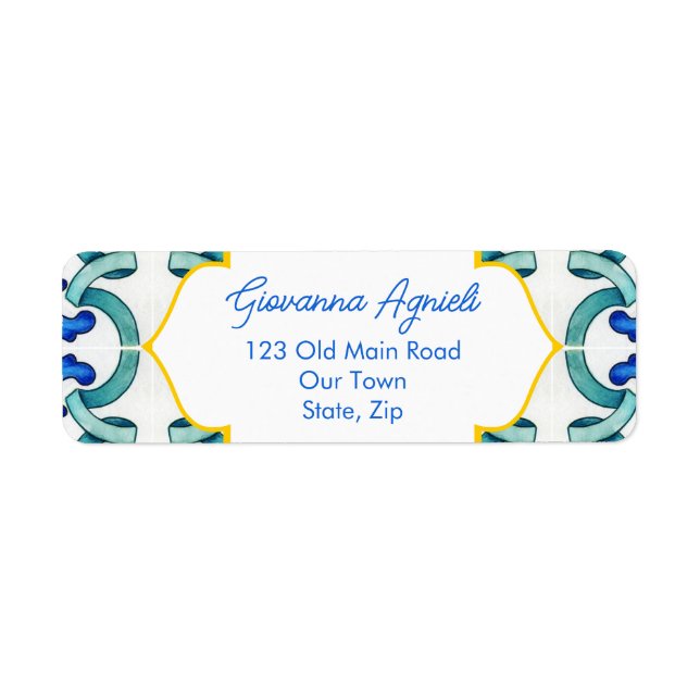 Mediterranean Majolica tiles  (Front)