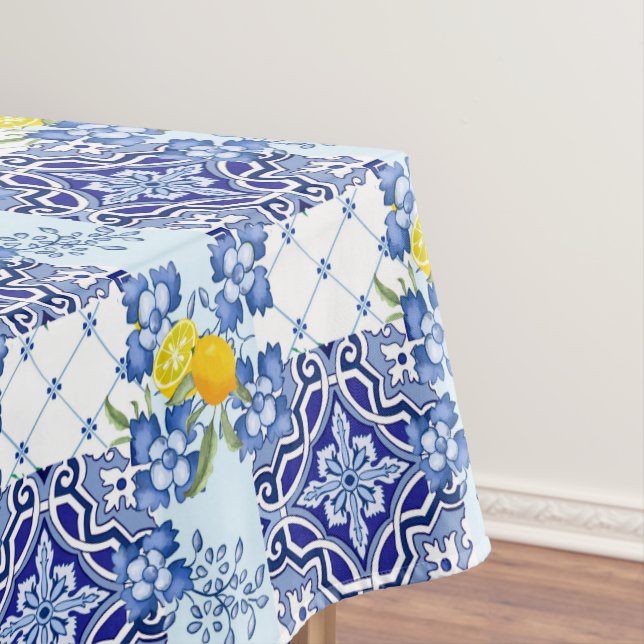 Mediterranean,majolica,tiles  tablecloth (In Situ)