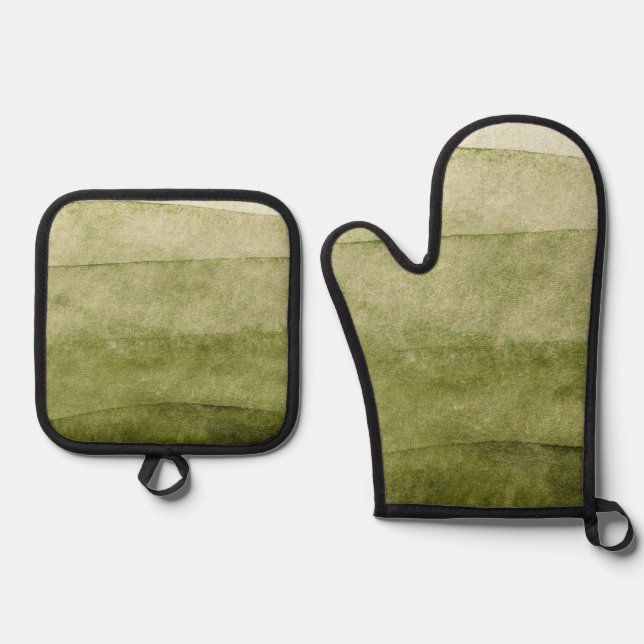Mediterranean Mix and Match Oven Mitt & Pot Holder Set (Front)