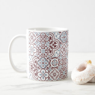 Mediterranean Moroccan Tile pattern Coffee Mug