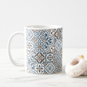 Mediterranean Moroccan Tile pattern Coffee Mug