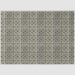 Mediterranean Mosaic Blue Green Decoupage Tissue P Paper