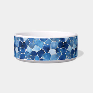 Mediterranean Mosaic Ceramic Pet Bowl