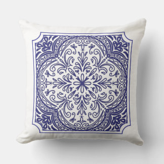 Mediterranean Mosaic Throw Pillow